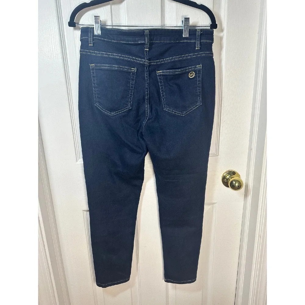 Michael Kors Dark Wash‎ Denim Jeans Slim Fit Classic Style Women's Size 8